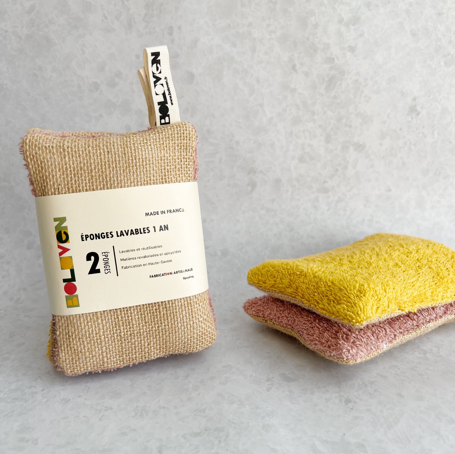 Kit de 2 éponges lavables en mousse | Upcycling