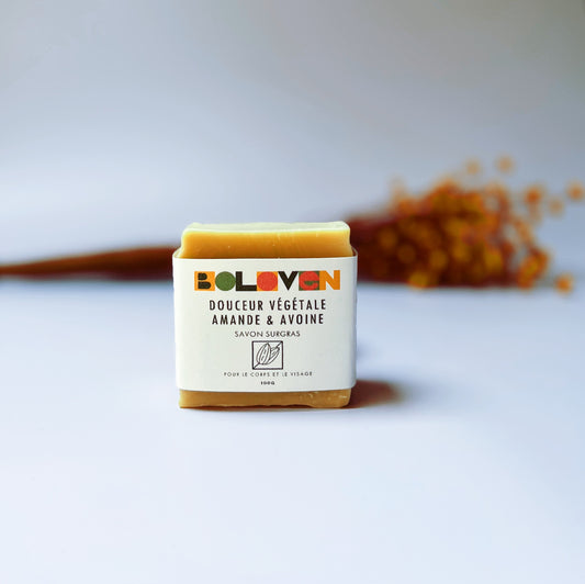Savon Solide Naturel Amande & Avoine | Corps et visage