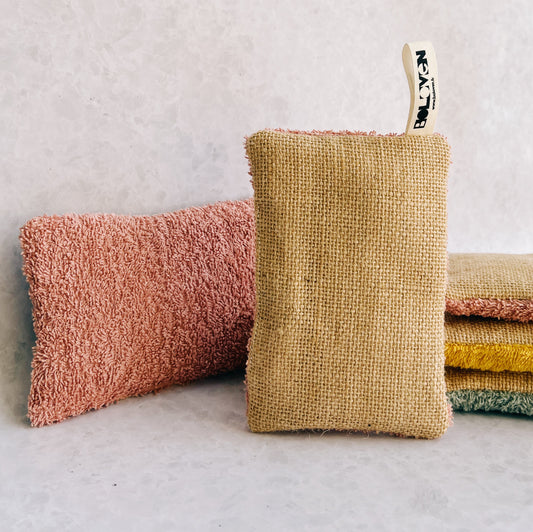 Éponge vaisselle lavable upcyclé