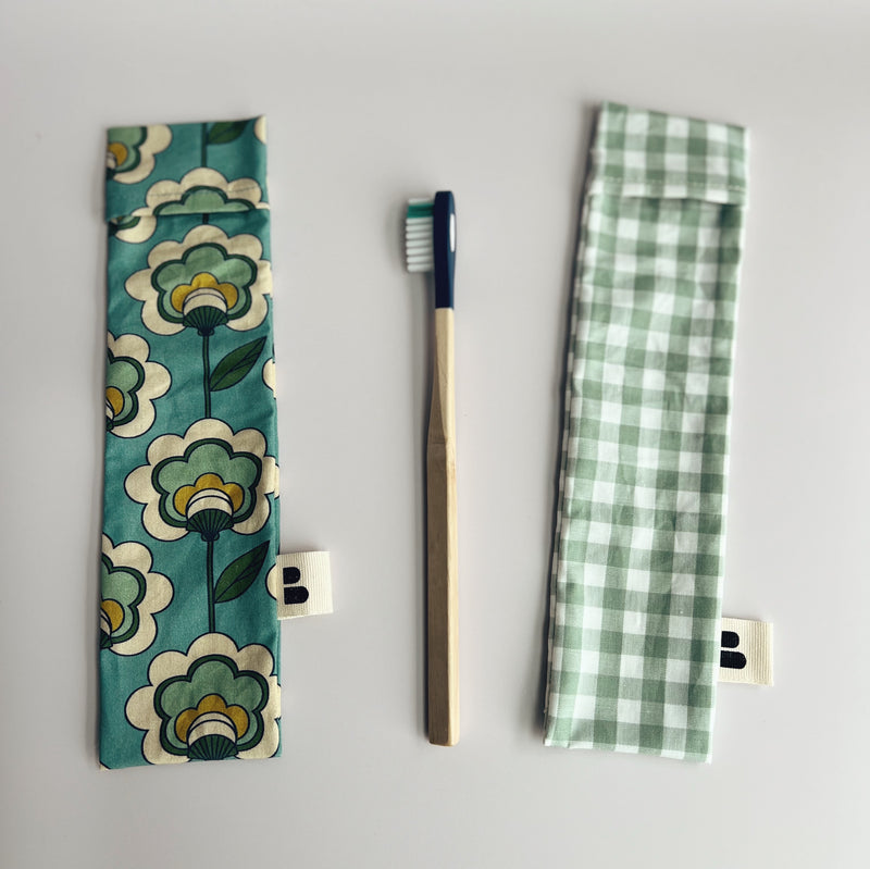 Pochette de transport brosse à dent | Coton bio upcyclé