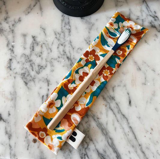 Pochette de transport brosse à dent | Coton bio upcyclé