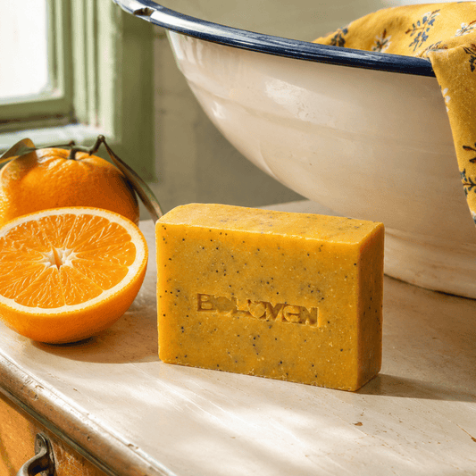 Savon exfoliant | Orange douce & Graines de Pavot