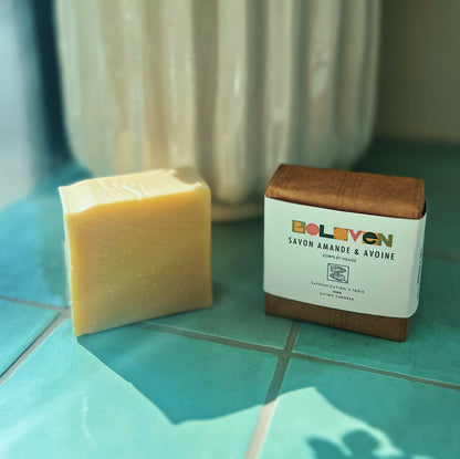 Savon Solide Naturel Amande & Avoine | Corps et visage