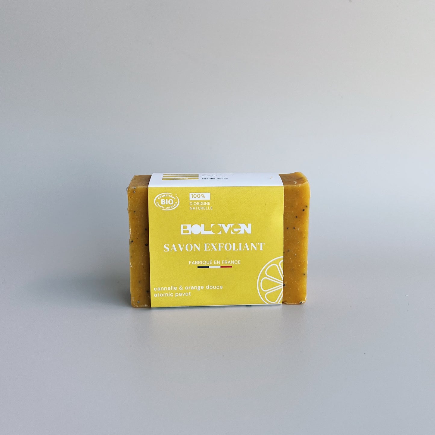Savon exfoliant | Orange douce & Graines de Pavot