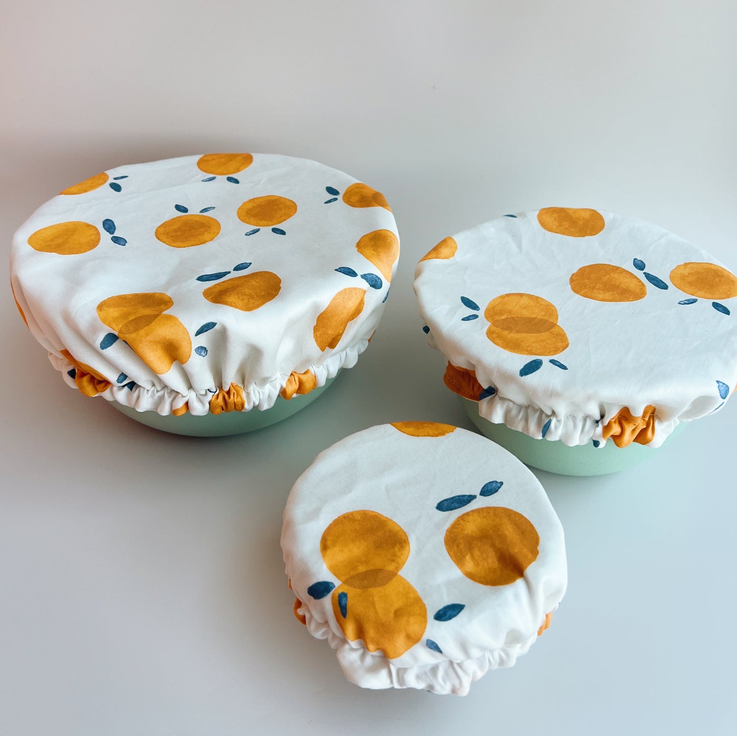 Kit de 3 Charlottes recouvre-plats en coton bio | MIRABELLE