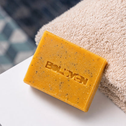 Savon exfoliant | Orange douce & Graines de Pavot